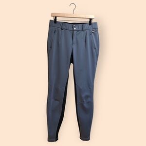 KERRITS Women’s Riding Pants Grey Black Equestrian Horses Riding Comfort Large